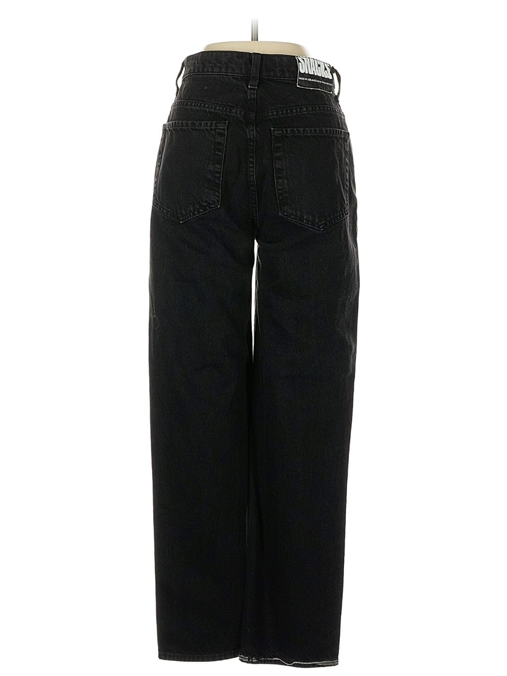 Mother High-Rise Black Straight-Leg Women's Jeans